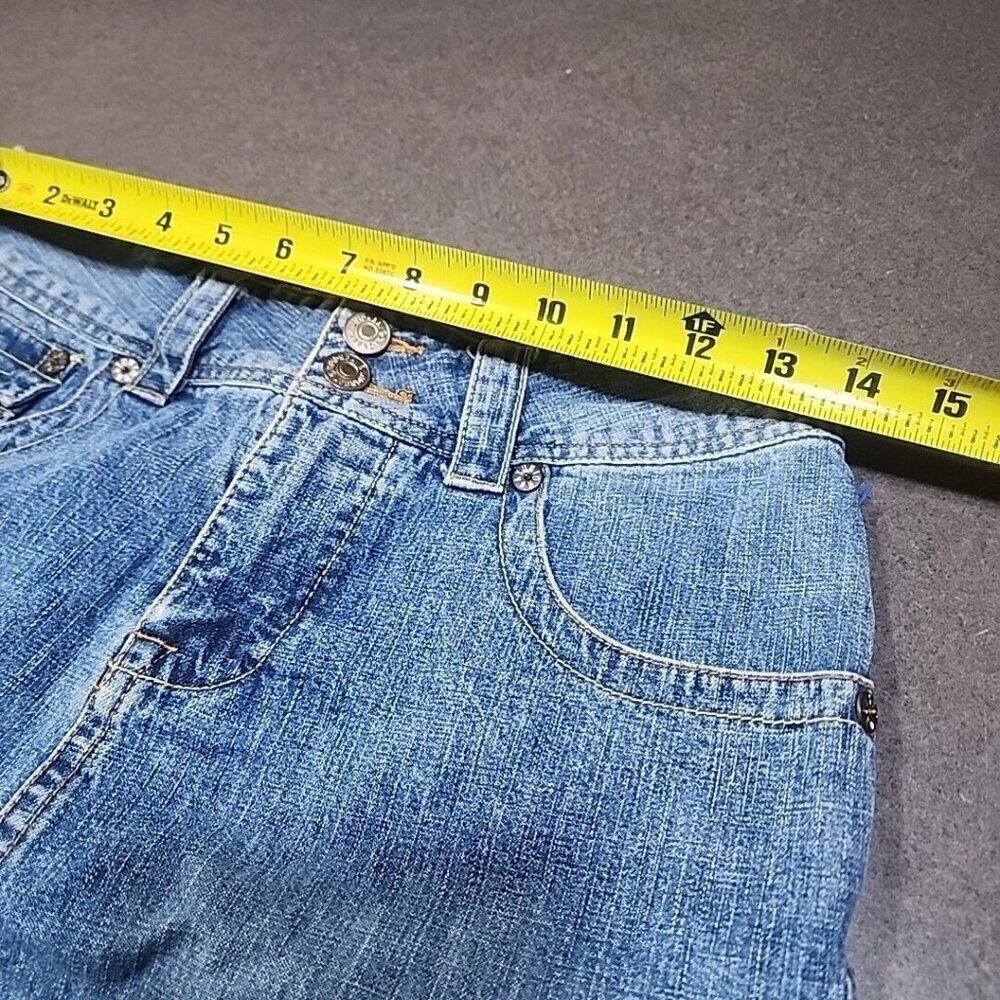 Union Bay Jean Skirt Womens 5 Pencil Light Distressed Wash Denim Blue UnionBay - Picture 5 of 7
